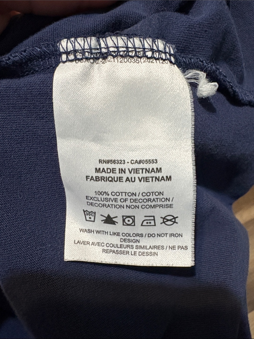 Nike Men's Navy Short-Sleeve Logo Tee - Picture 6 of 6